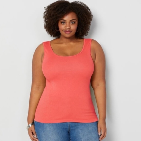 LAST ONE - New Women's Plus Size Avenue Cotton Modal Tank Top Size 18/20 or 2X - Picture 1 of 12